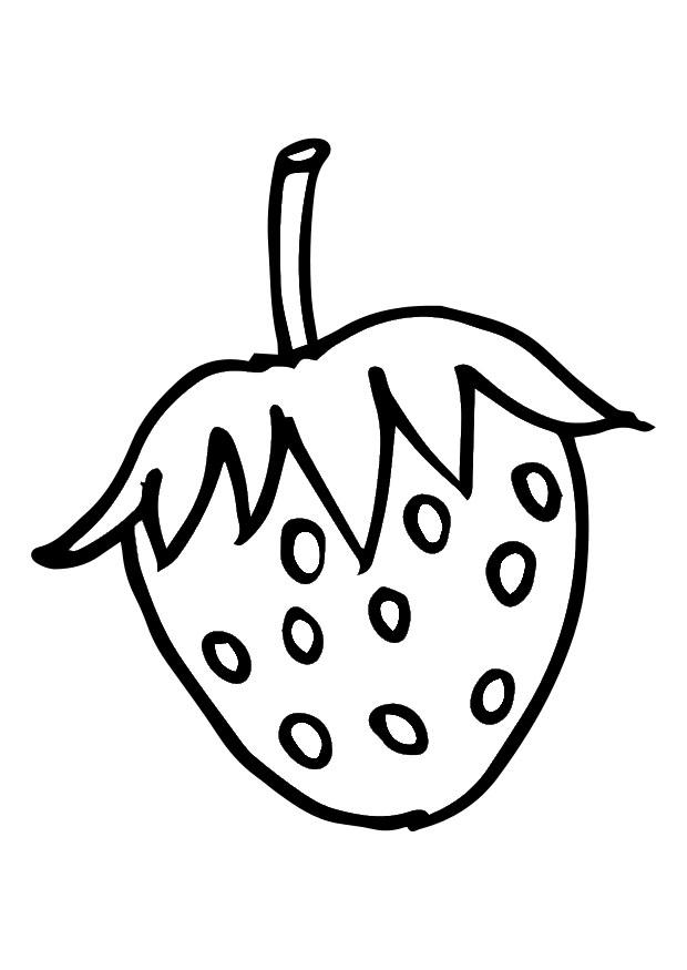 Coloring page strawberry