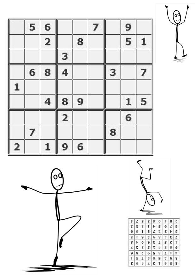 Coloring page sudoku - to sport