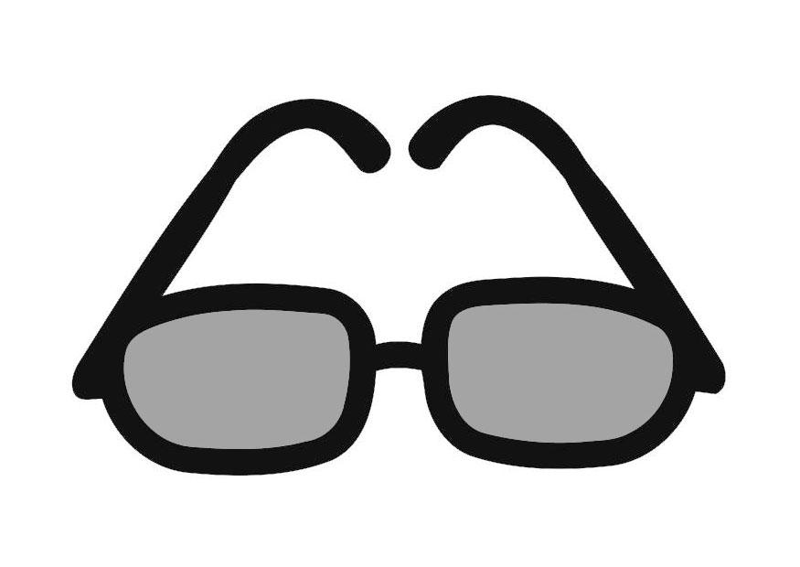 Coloring page sunglasses