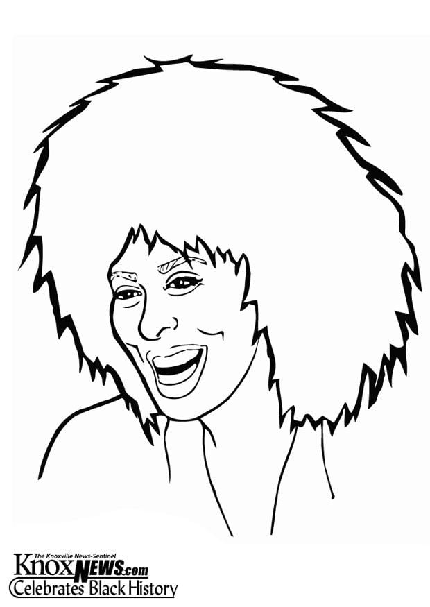 Coloring page tina turner