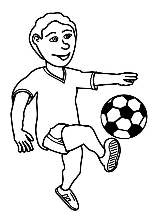 Coloring page to play football