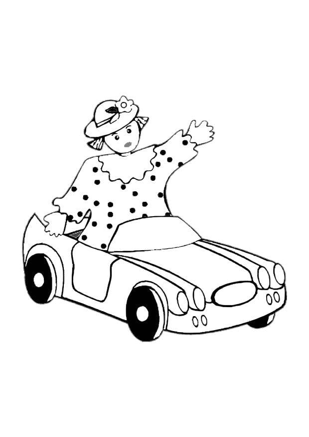 Coloring page toy car