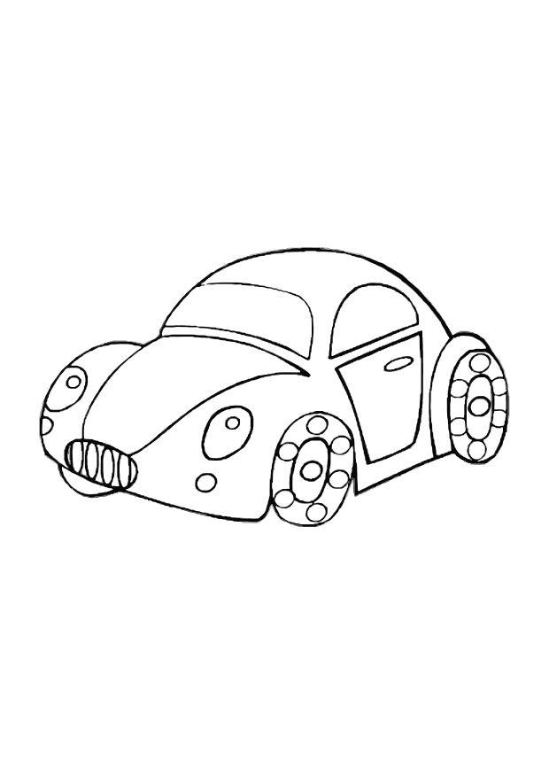 Coloring page toy car