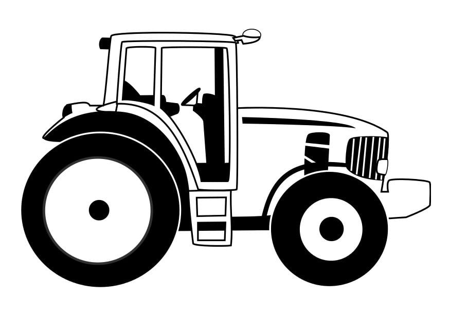 Coloring page tractor