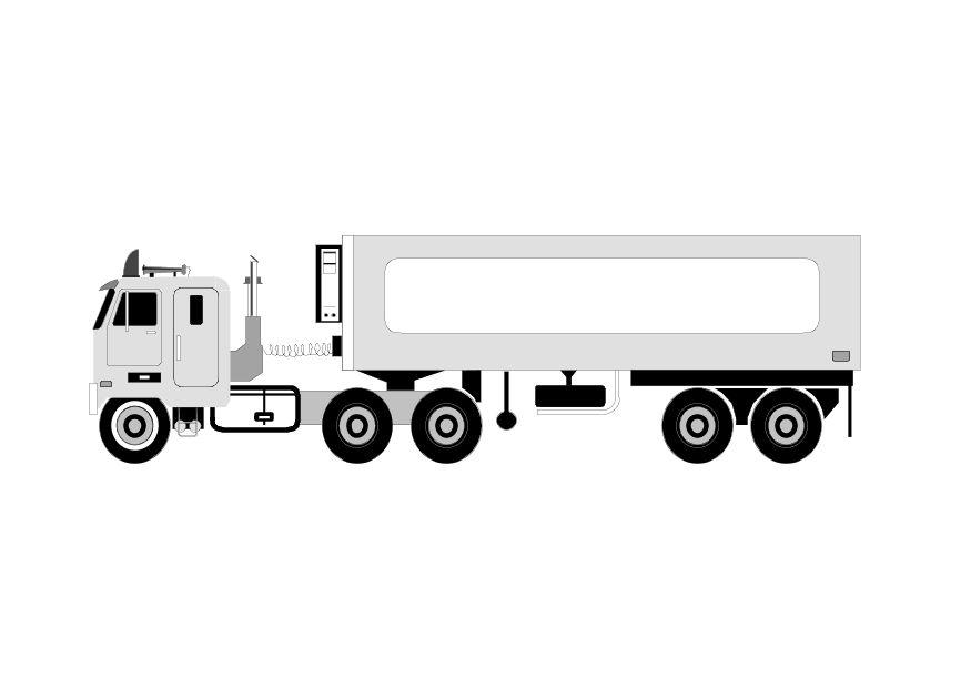 Coloring page transport truck