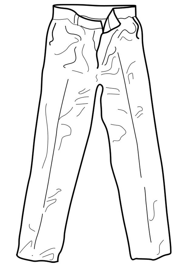 Coloring page trousers