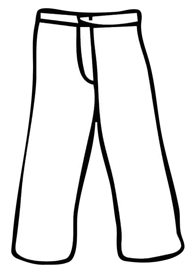 Coloring page trousers