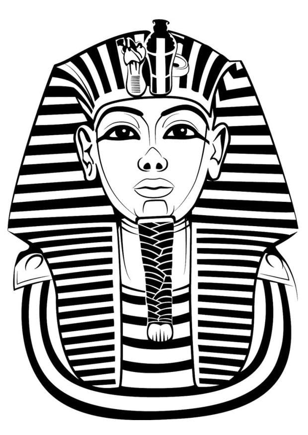 Coloring page tutankhamun