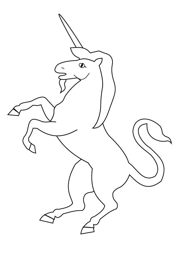 Coloring page unicorn