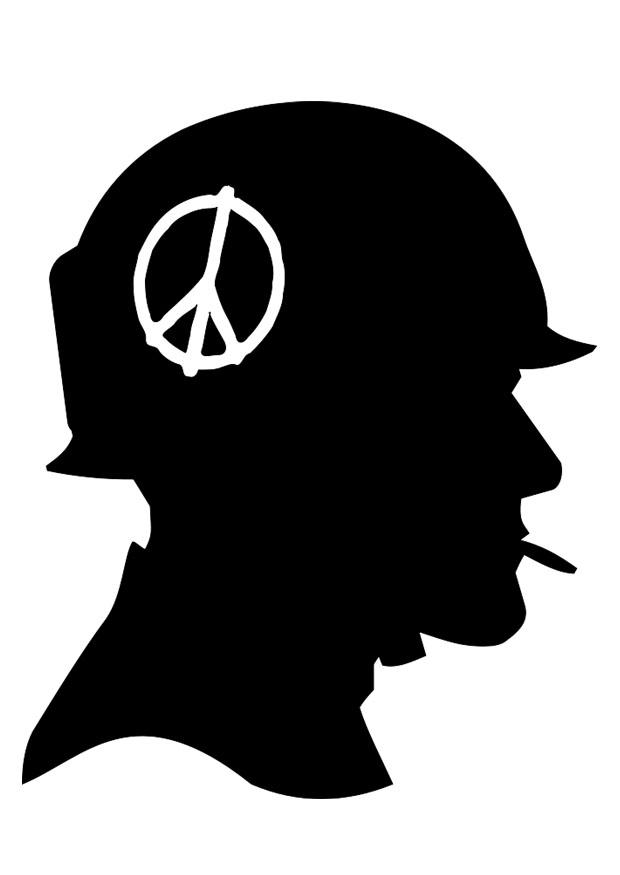 Coloring page vietnam soldier