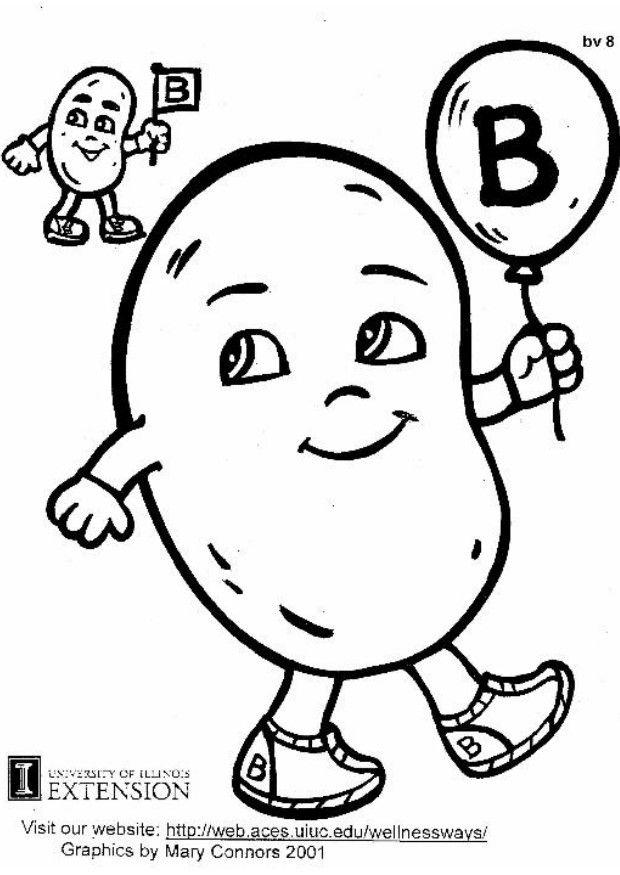 Coloring page vitamin b