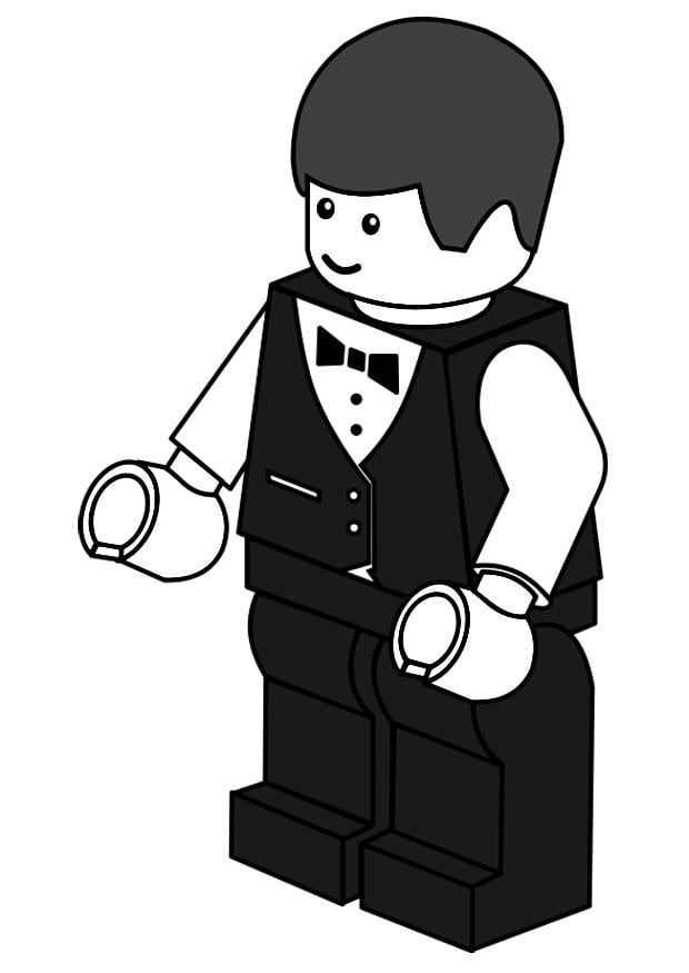 Coloring page waiter