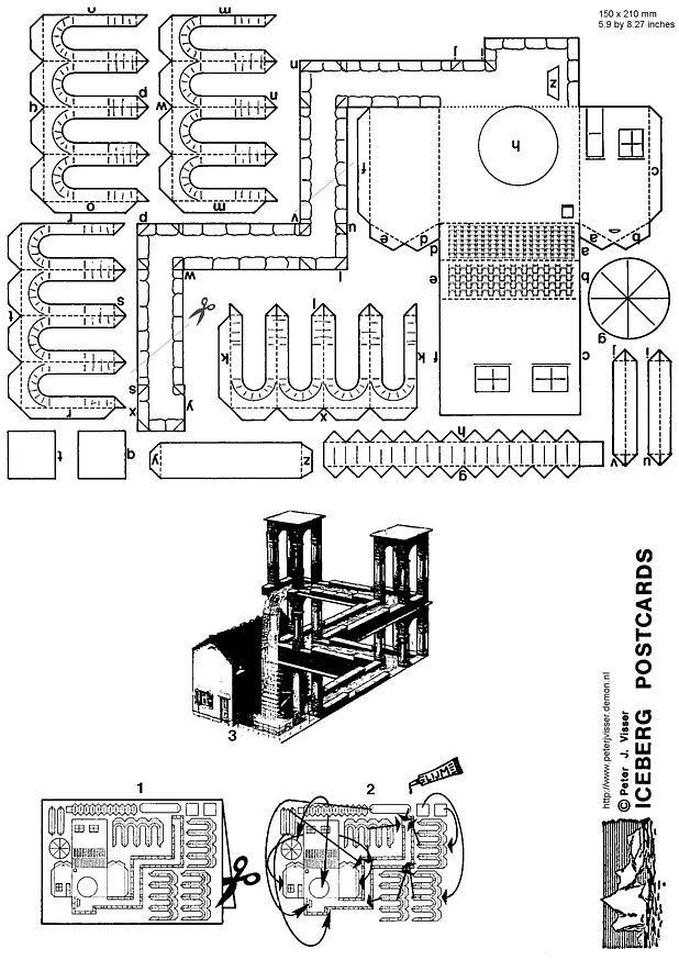 Coloring page waterfall escher