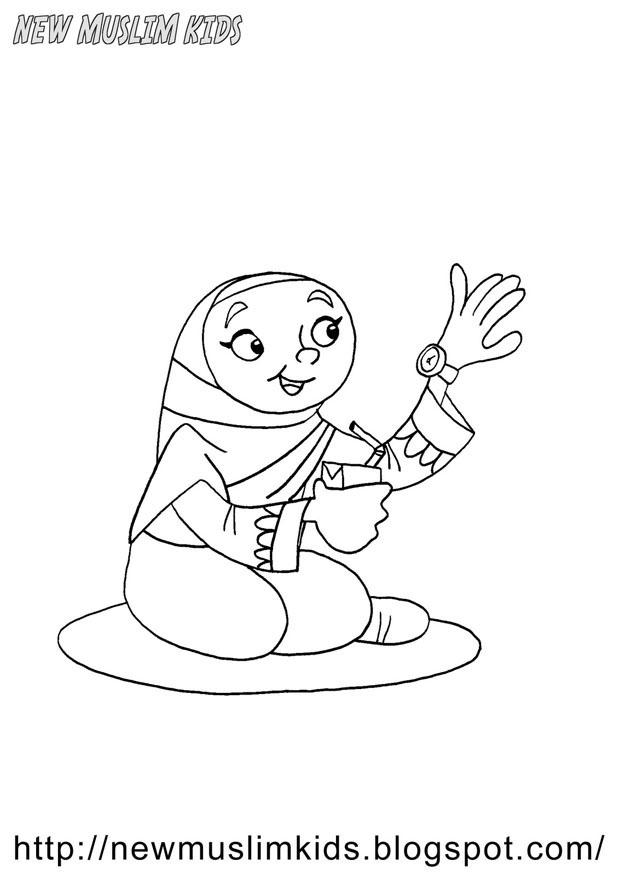 Coloring page welcome ramadan