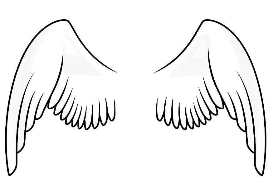 Coloring page wings