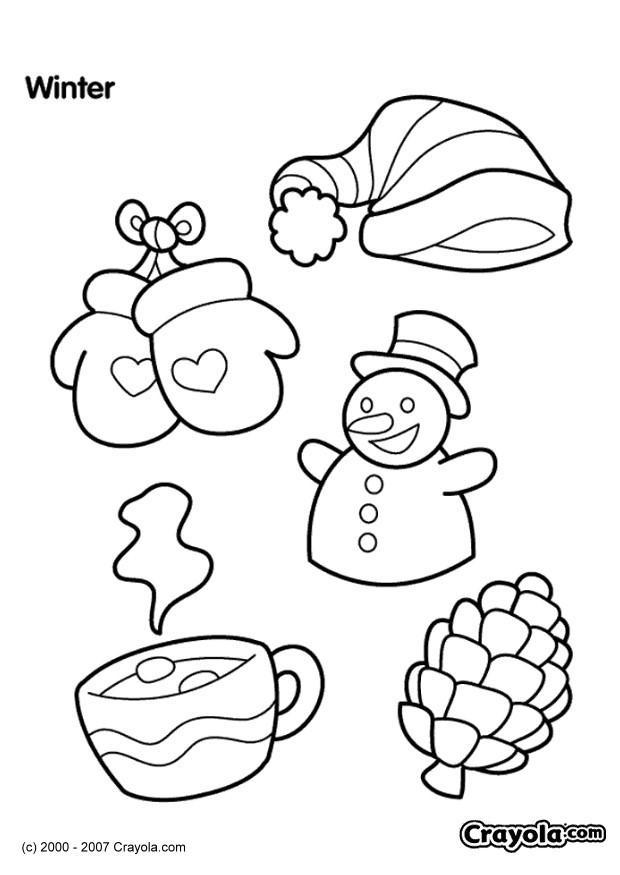 Coloring page winter