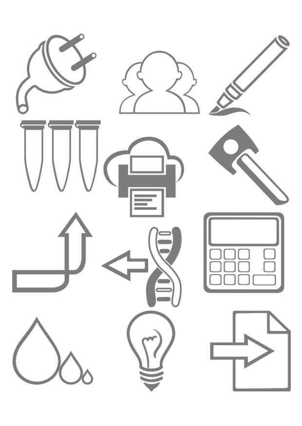 Coloring page work tools