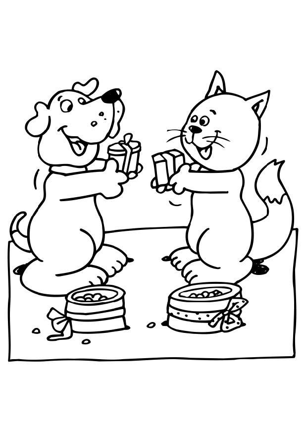 Coloring page world animalA´s day