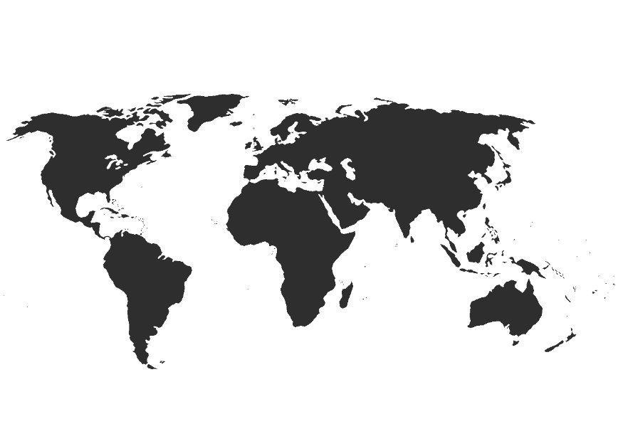 Coloring page world map without borders