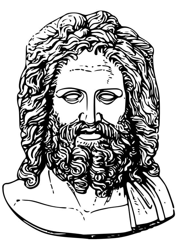 Coloring page zeus