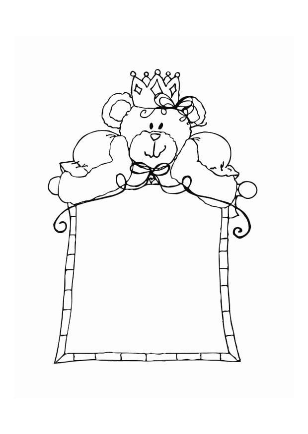 Craft frame with bear