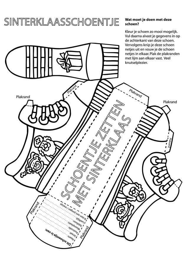 Craft shoe for saint nicholas