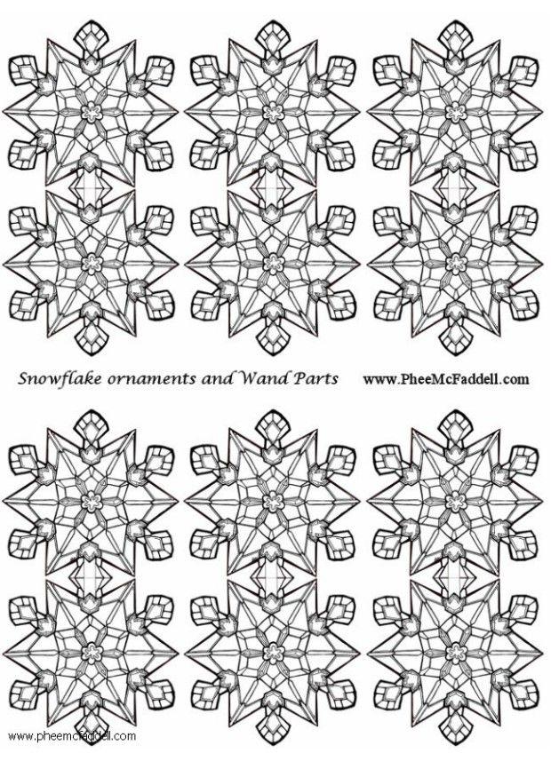 Craft snowflake decoration small