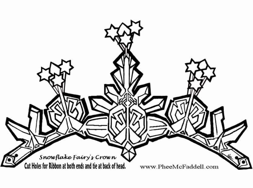 Craft snowflake fairys crown