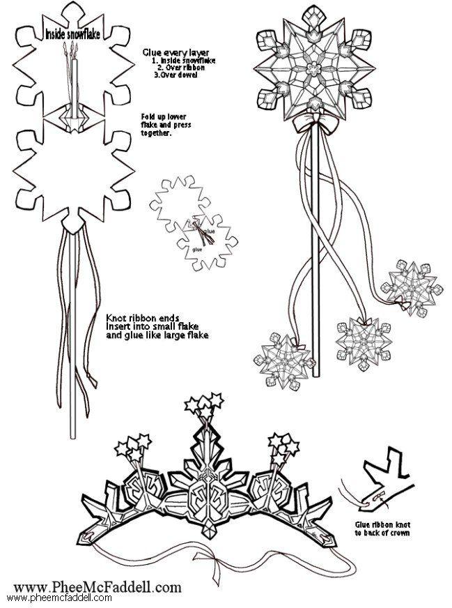 Craft snowflake wand