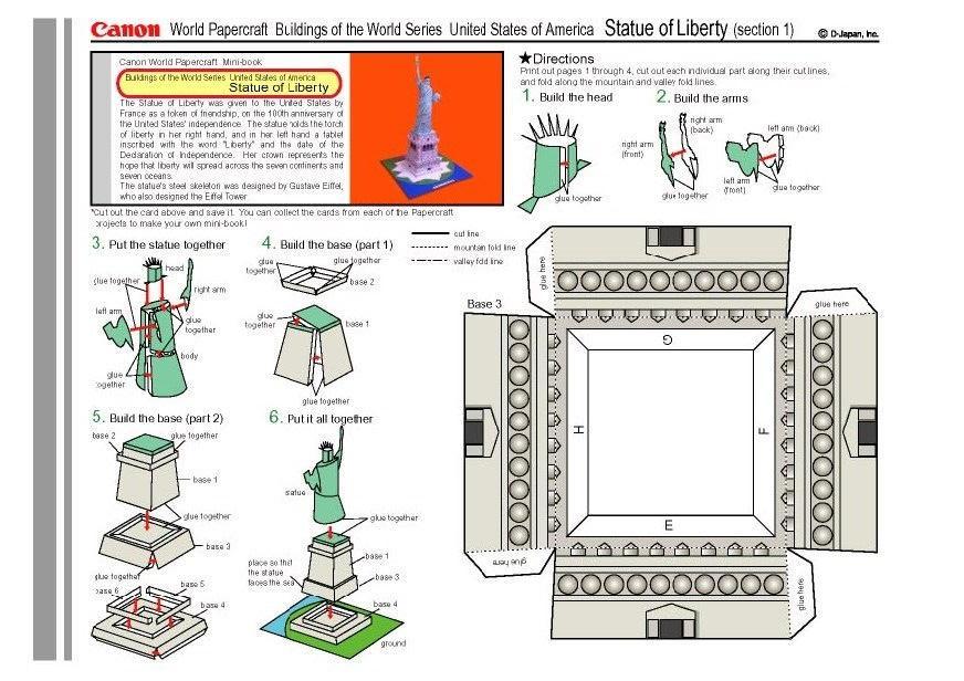 Craft statue of liberty 1