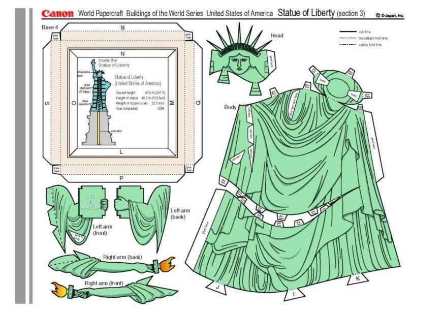 Craft statue of liberty 3