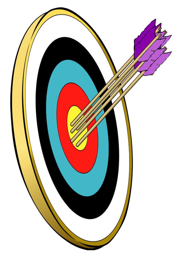 Image arrows in the bulls eye