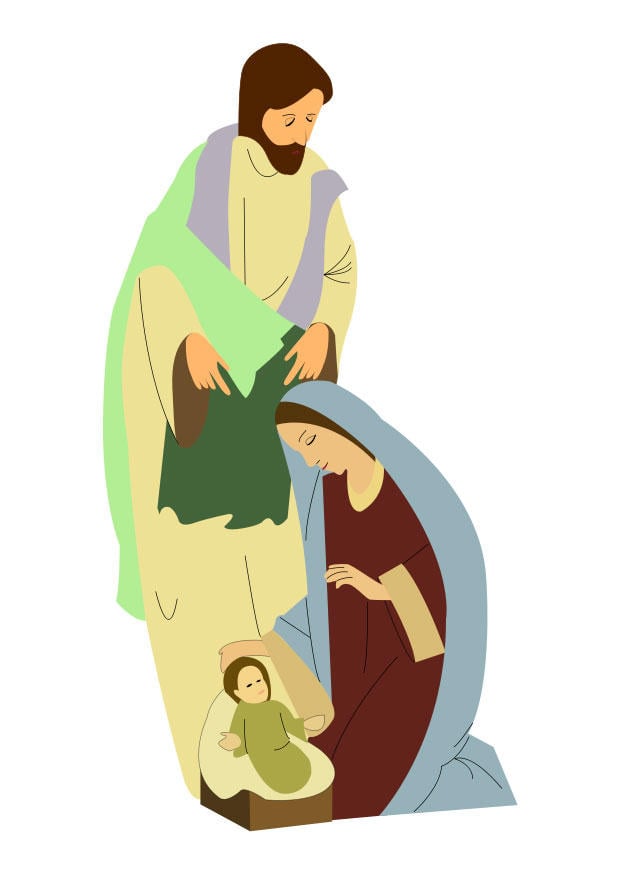 Image joseph, mary and jesus