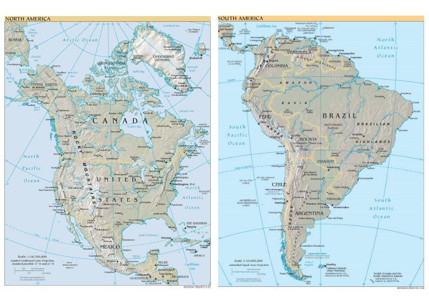 Image north and south america