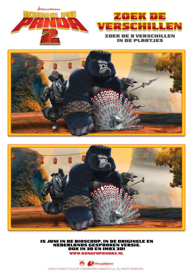 Image seek the difference - kung fu panda 2