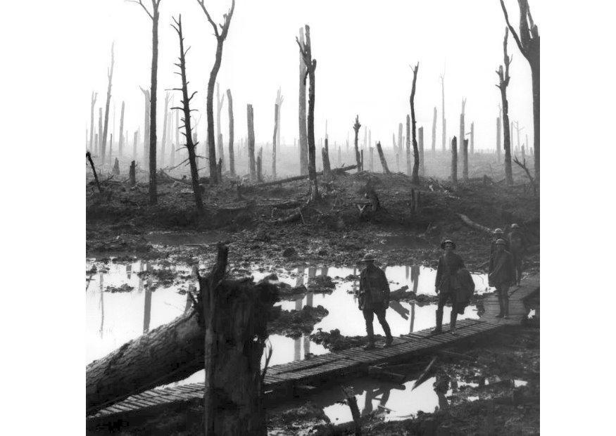 Photo battlefield wwi