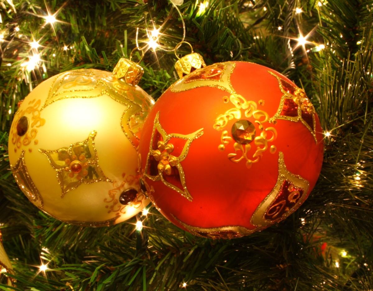 Photo christmas baubles