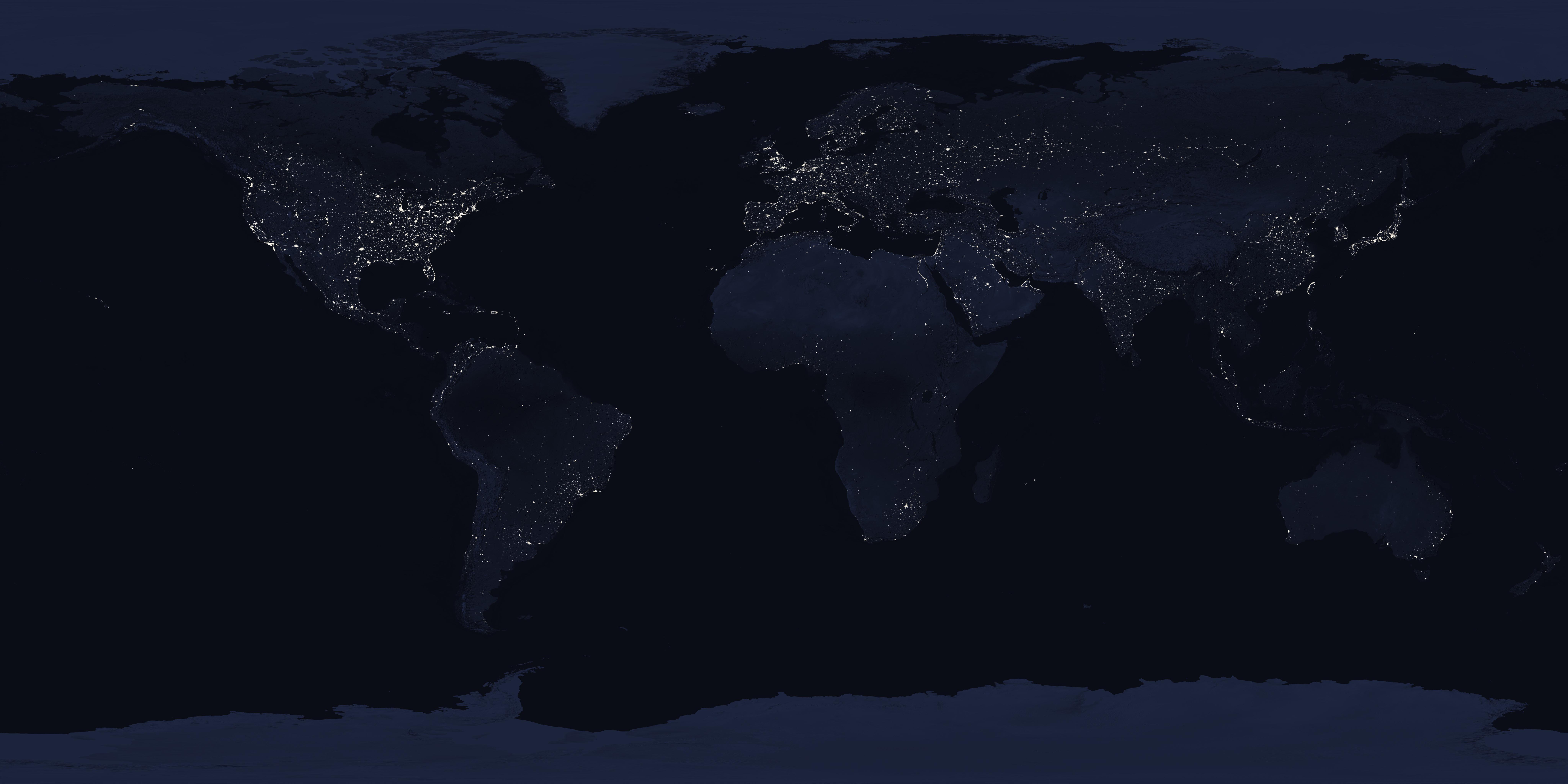 Photo earth by night