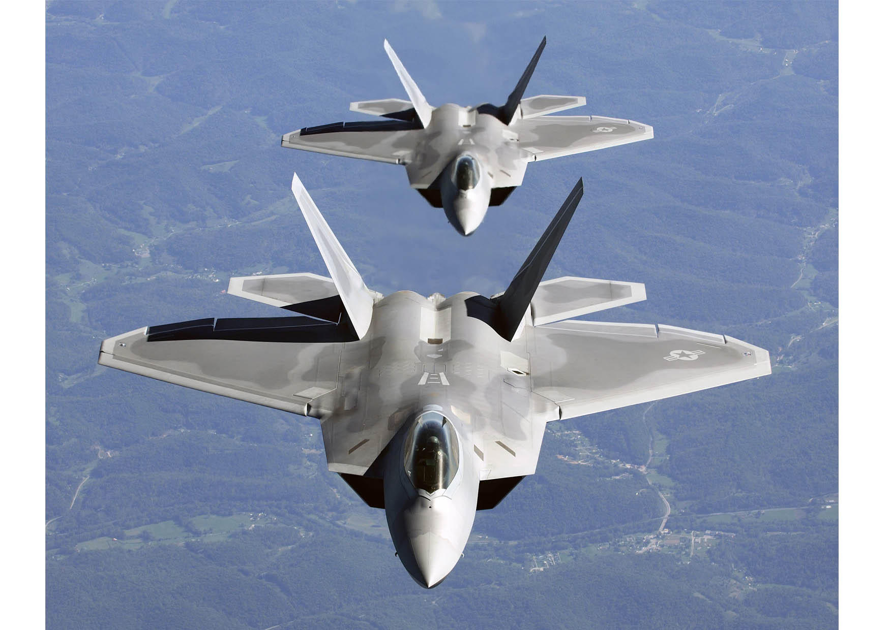 Photo f-22a raptor in formation