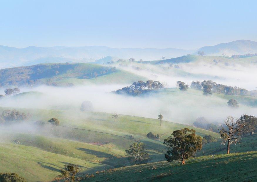 Photo foggy morning