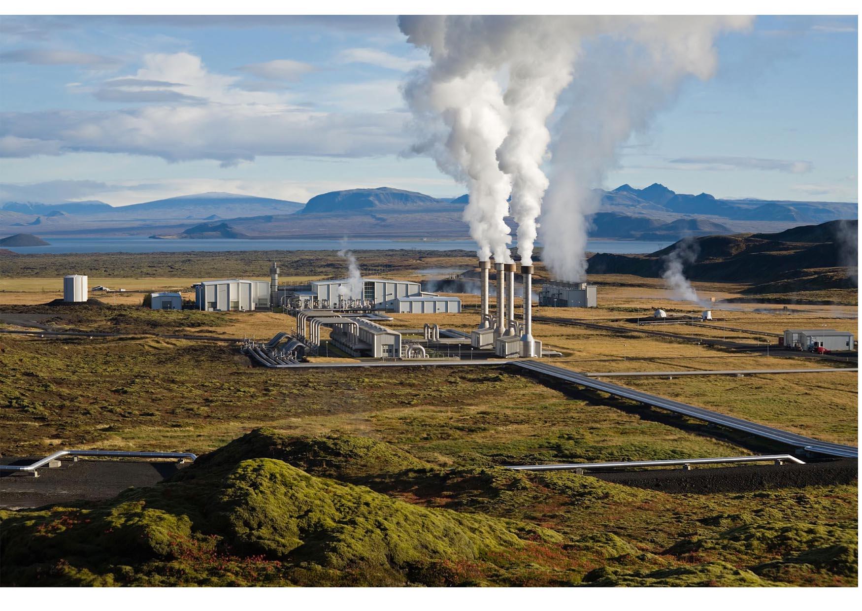 Photo geothermal power plant