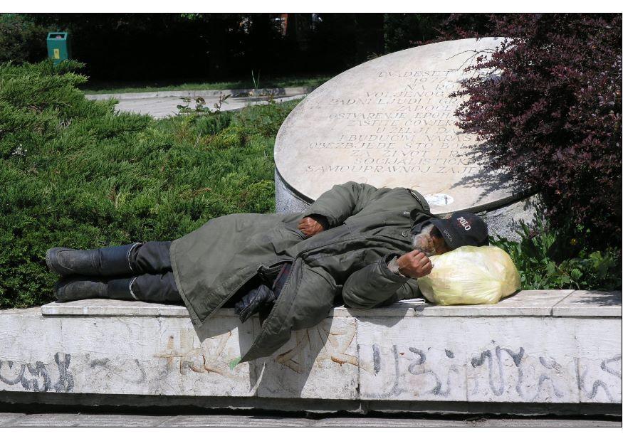 Photo homeless in sarejevo