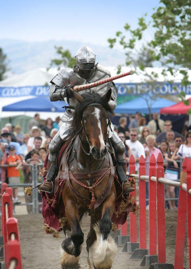 Photo jousting knight