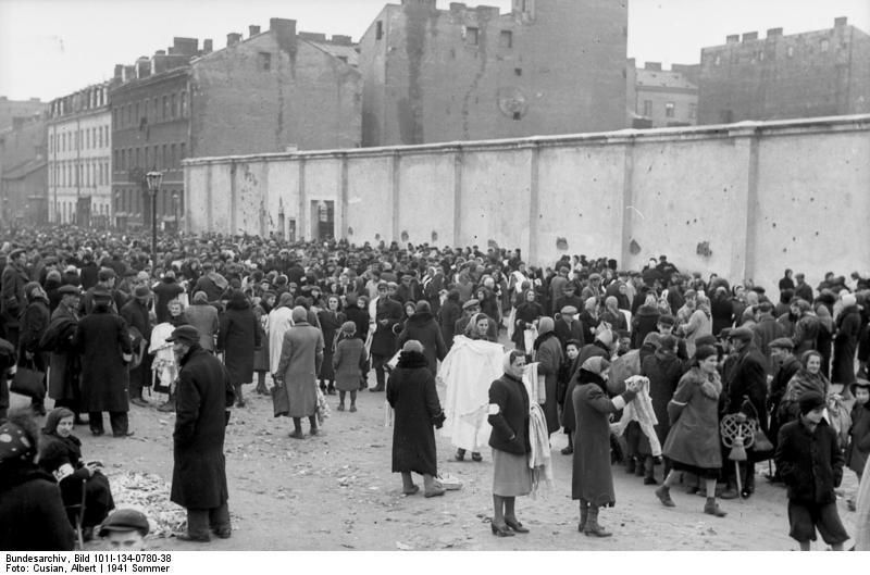 Photo poland - ghetto warsaw - market place