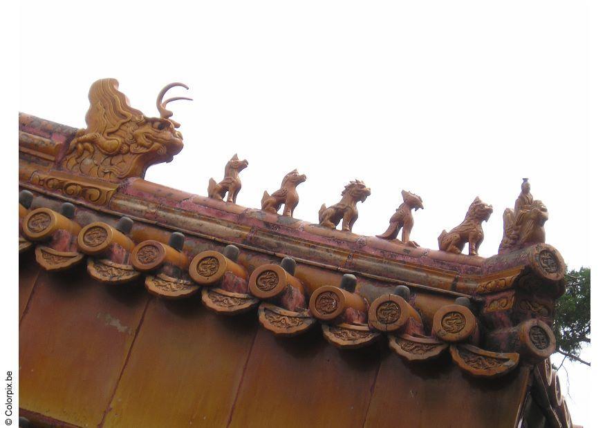 Photo roof detail, forbidden city