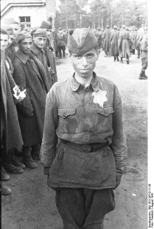 Photo russia - jewish soldier as prisoner of war