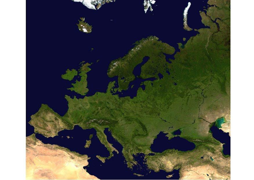 Photo satelite image europe