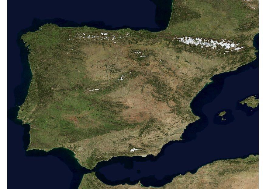 Photo satelite photo spain