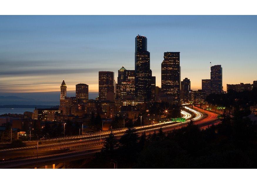 Photo seattle skyline