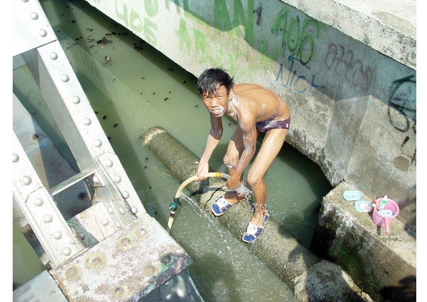 Photo slums in jakarta